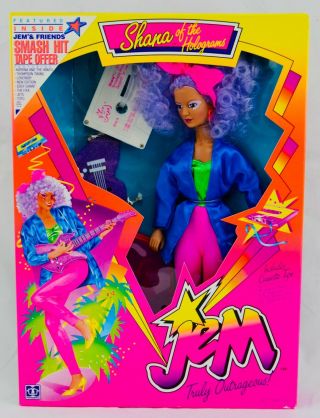 Vintage Toy Jem Holograms Shana Truly Outrageous Hasbro Doll 1986