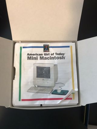 American Girl Of Today - Vintage Mini Macintosh Computer (with Mousepad)