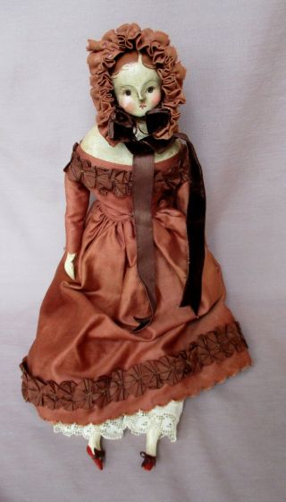 18 " Signed Nicol Sayre Handmade 2007 Folk Art Doll Clothes