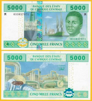 Central African States 5000 Francs Central African Republic (m) P - 309ma 2002 Unc