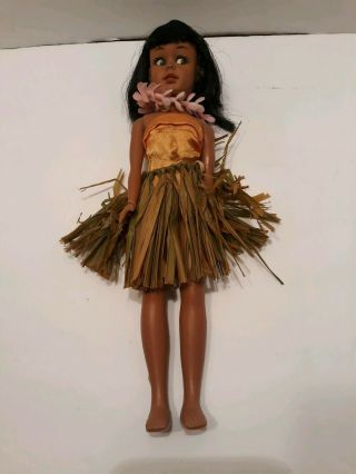 Vintage 11 1/2” Hong Kong Tammy Clone Doll African American Hispanic Ethnic