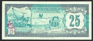 Netherlands Antilles 25 Gulden 1979 Vf/xf Nederlandse Antillen P17