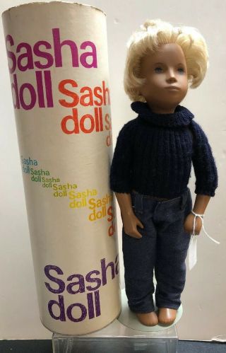 16” Limited Vinyl Doll Sasha Series “early Gregor Boy Blonde” W/ Tube S