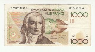 Belgium 1000 Francs 1980 - 1996 Circ.  P144 @