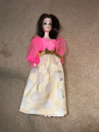 Vintage Topper Dawn Doll " Angie " Wearing Peeks And Puffs