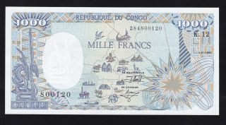 Congo - - - - - - 1000 Francs 1992 - - - - - - Unc - - - - - -