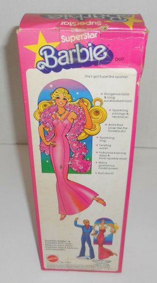 Vintage 1976 Matte Superstar Barbie Doll No.  9720 MIB Hard to Find 2