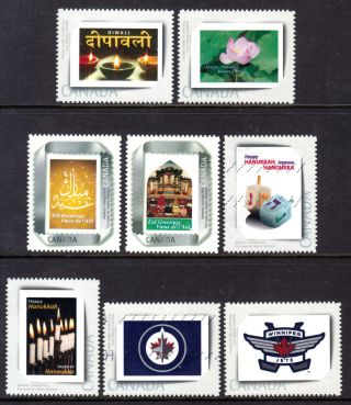 Canada Picture Postage Pp1 - Pp8,  2011 Set/8,  Vf,