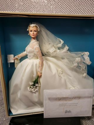 Grace Kelly The Bride Silkstone Barbie Doll 2011 Gold Label Mattel T7942 Nrfb