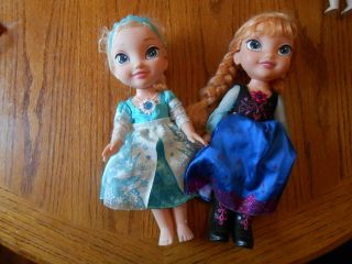 Disney Princess Frozen Anna & Elsa Toddler 14 " Dolls Jakks Pacific