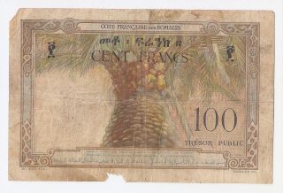 French Somaliland 100 Francs Nd (1952)