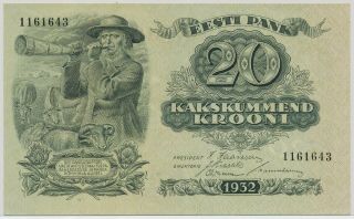 (s) 612231 - 76 Estonia 20 Krooni 1932,  P.  64