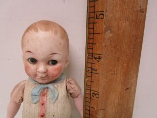 Vintage All Bisque Boy Doll 4 1/2 "