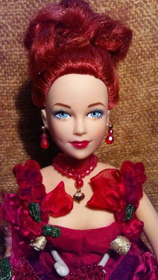 Vtg 1998 Effanbee Doll Company Brenda Starr Red Velvet Ball Gown - Red Hair