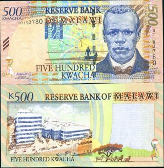 Malawi 500 Kwacha 2001 P 48 Unc