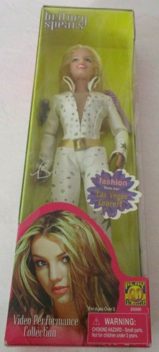 Britney Spears 2001 Rare Live Las Vegas Elvis Jumpsuit Video Performance Doll
