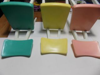 Vintage 1960 ' s Barbie Deluxe Reading Dream Kitchen chairs 2