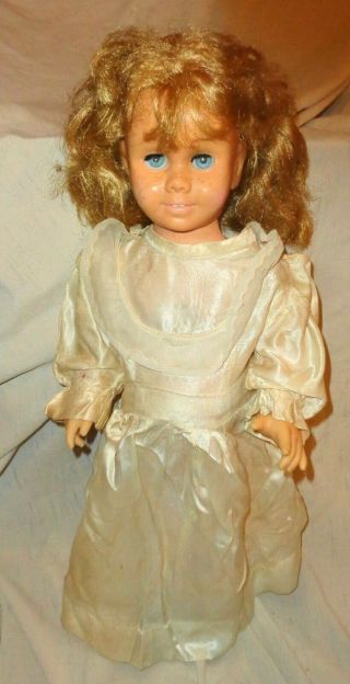 Vintage 1961 Chatty Cathy Doll - Blue Eyes 20 " Tall Take A Look
