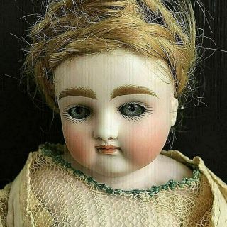 Antique Early Kestner Closed Mouth Cabinet Lady Doll 16 " Marked D Ca.  1886