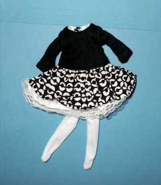 7.  5 " Tagged Kish & Company Riley Doll Dress,  Slip & Tights