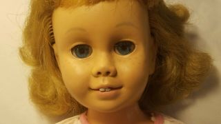 Vintage Mattel 1960 Chatty Cathy Doll Blonde Hair Blue Eyes / 19 inches 3