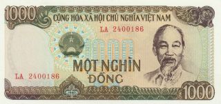 Vietnam 1000 Dong Banknote 1987 (1988) P.  102a Uncirculated