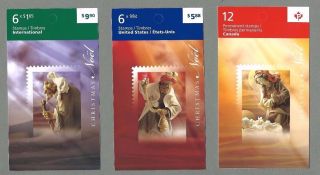 Canada 2009 Set Of Three (3) Booklets Christmas - Noel - Complete - Mnh