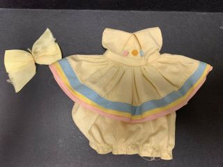Vintage Vogue Ginny 1953 Pat Outfit Kindergarten Series Dress,  Bloomers And Bow