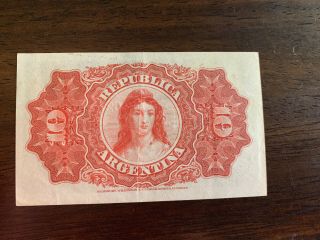 ARGENTINA BANKNOTE 10 Centavos,  1895 2