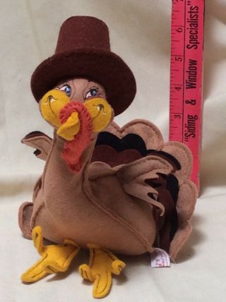 Annalee Mobility Doll Vintage Thanksgiving Tan Turkey