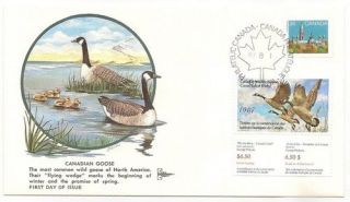 1987 Canada Geese Gill Craft Cachet Fdc