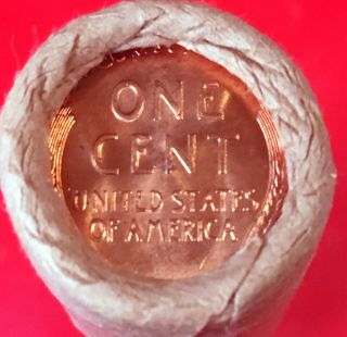 1914 - P / Bu Tails Wheat End Obw Bank Wrap Lincoln Wheat Penny Roll