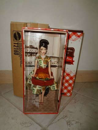 Barbie Holiday Hostess Thanksgiving Feast Doll Nrfb,  Shipper Gold Label