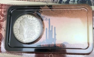 1921 D Morgan Silver Dollar End Of The Frontier Wild West Littleton Coin Co