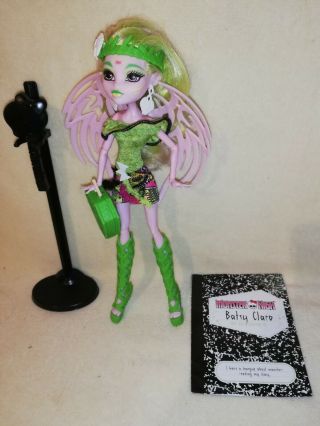 Monster High Batsy Claro Ex - Display Only Complete.  Why Pay More?