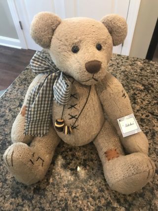 14” Ashton Drake “patches” By Pamela Wooley Gallery Teddy Bear