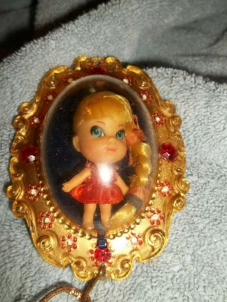 Vintage 1966 Mattel Toys - Liddle Kiddles Lucky Locket Lorna In Case