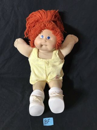 Cabbage Patch Doll Girl Long Red Hair Blue Eyes Tooth 1978 - 1982 Xavier Roberts