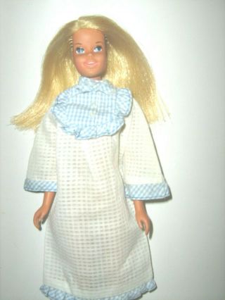 Vintage Barbie Francie Doll 1963 Wearing Tuckered Out Dress White Boots