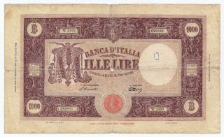 Italy,  1000 Lire 1947,  18.  1.  1947,  Pick 72c,  G 2