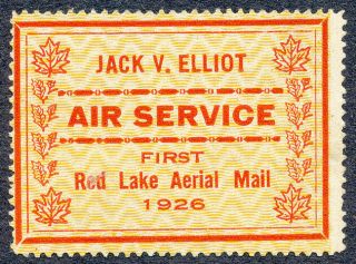 Private Commercial Airline Stamp - Jack V.  Elliot Air Service