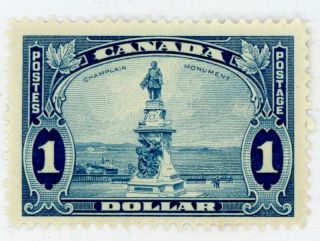 1935 Canada Stamp Scott 227 $1 Deep Blue,  Vf,  H