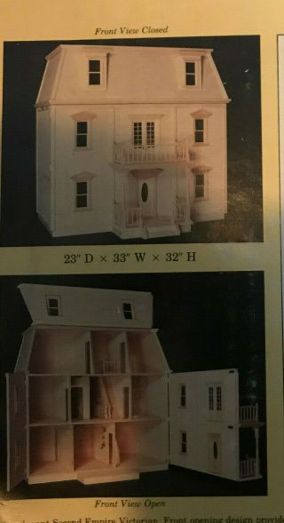 Federal Victorian Dollhouse Hofco House Kw 174 / Unopend Box November 1989 /