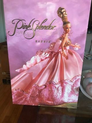 1996 Vintage Pink Splendor Barbie,  Nrfb.  Swarovski Crystals.