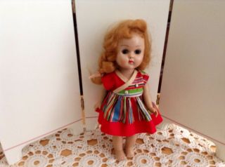 Vintage Ginny 8 " Doll With Strawberry Blonde Hair