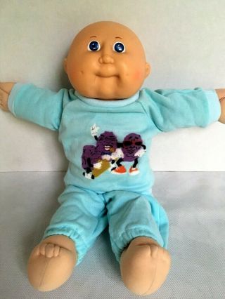 Cabbage Patch Kids Baby Boy Doll Vintage 80s California Raisins Outfit 16 "