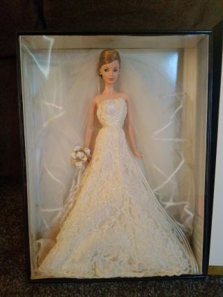 Carolina Herrera Bride Barbie Doll 2005 Gold Label Mattel B9797 Blonde