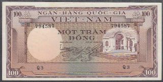 South Vietnam 100 Dong Banknote P - 18 Nd 1966 Unc