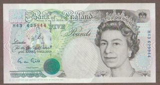 1990/91 Great Britian 5 Pound Note Unc