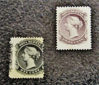 Nystamps Canada Nova Scotia Stamp 8 9 Og H $30